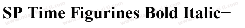 SP Time Figurines Bold Italic字体转换